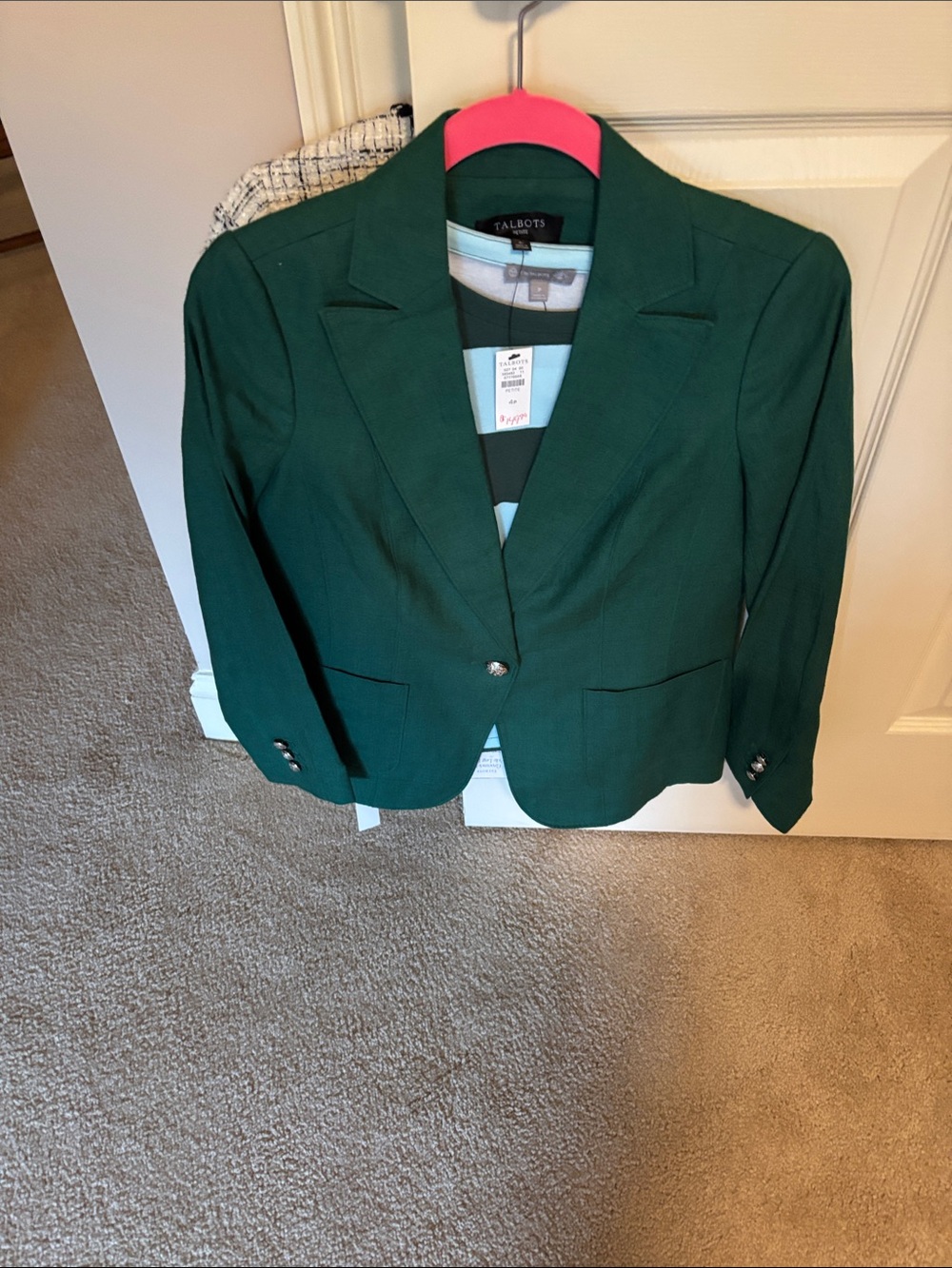 Talbots Emerald Green Tailored Blazer